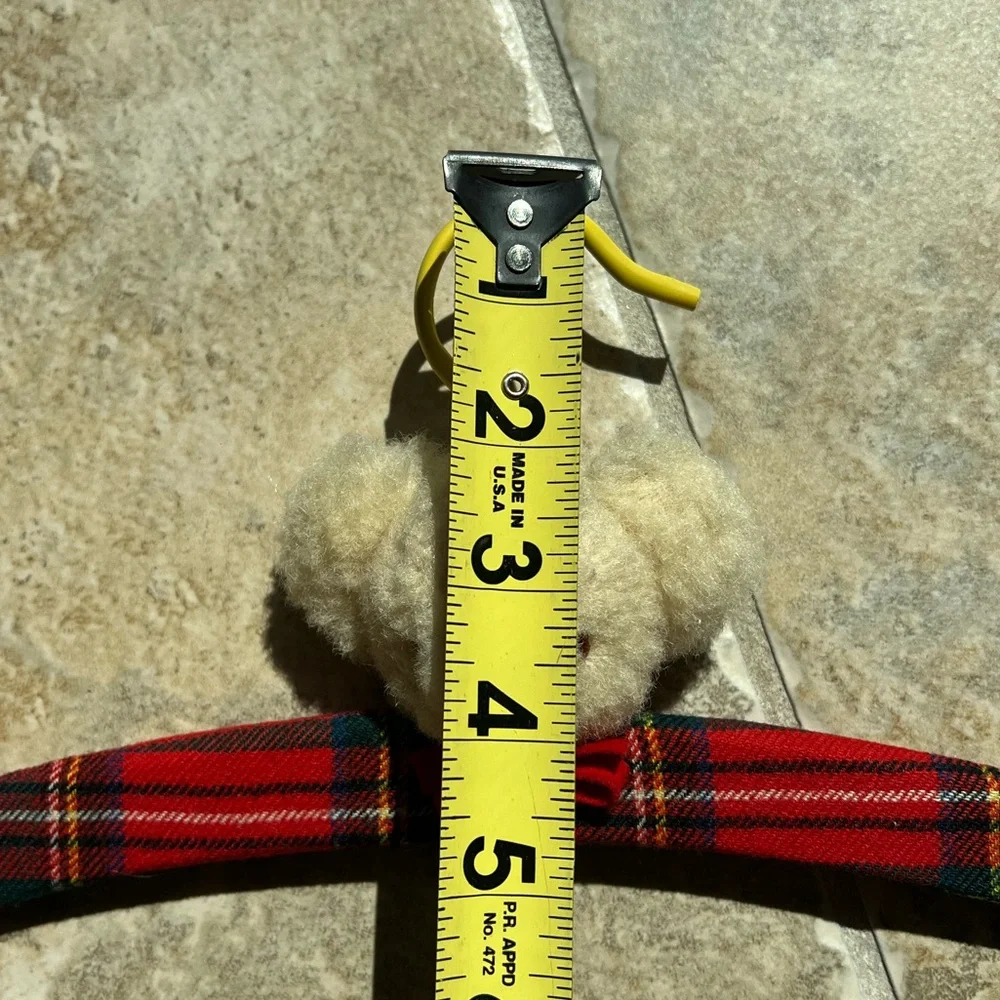 RARE Vintage Children Kids Clothing Coat Hanger Teddy Bear face 3D felt & duck